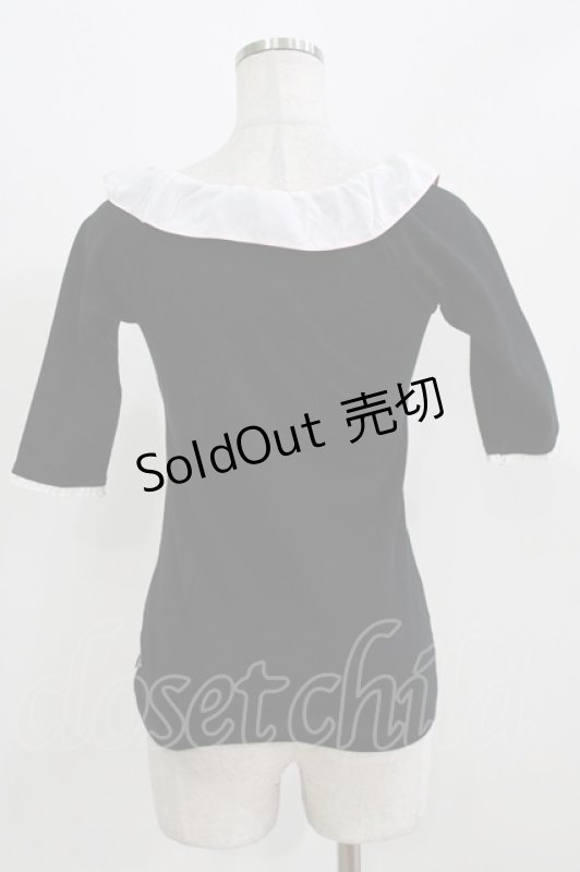 画像3: Katie / BAD SUGAR 5スリーブトップス  ブラック H-26-03-06-062-LO-TO-KB-ZH (3)