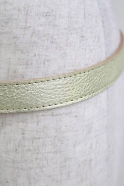 画像2: Jane Marple Dans Le Salon / Shiny leather belt  ゴールド H-26-03-06-075-JM-ZA-AK-ZH