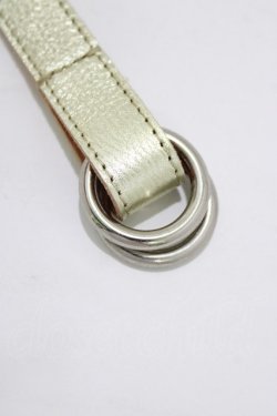 画像3: Jane Marple Dans Le Salon / Shiny leather belt  ゴールド H-26-03-06-075-JM-ZA-AK-ZH