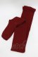 画像1: Leur Getter / ストライプ透かし編みタイツ  ワイン H-26-03-06-077-LU-ZA-KB-ZH (1)