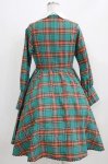画像3: Belette / チェック丸襟ワンピース  グリーン H-26-03-06-001-PU-OP-KB-ZH (3)