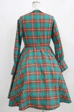 画像3: Belette / チェック丸襟ワンピース  グリーン H-26-03-06-001-PU-OP-KB-ZH