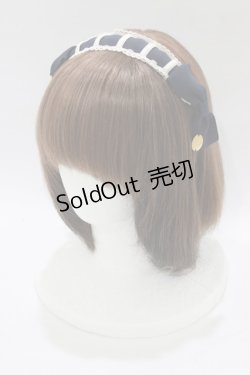 画像1: Leur Getter / はしごレースカチューシャ  ネイビー H-26-03-06-079-LU-AC-KB-ZH