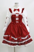 To Alice / ヴィンテージドールジャンパースカートセット S レッド H-26-03-06-083-LO-OP-NS-ZH