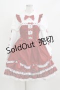 To Alice / ヴィンテージドールジャンパースカートセット S レッド H-26-03-06-083-LO-OP-NS-ZH