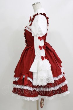 画像2: To Alice / ヴィンテージドールジャンパースカートセット S レッド H-26-03-06-083-LO-OP-NS-ZH