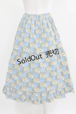 画像3: Jane Marple / Tudor fields cocoon skirt M ブルー H-26-03-06-008-JM-SK-AK-ZH