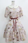 画像1: Leur Getter / Rabbit Tea cup袖付ワンピース M パープルグレー H-26-03-06-009-LU-OP-KB-ZH (1)
