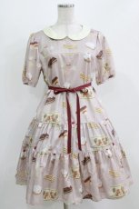 画像1: Leur Getter / Rabbit Tea cup袖付ワンピース M パープルグレー H-26-03-06-009-LU-OP-KB-ZH (1)