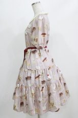 画像2: Leur Getter / Rabbit Tea cup袖付ワンピース M パープルグレー H-26-03-06-009-LU-OP-KB-ZH (2)
