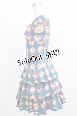 画像2: Emily Temple cute / カップケーキワンピース  ブルー H-26-03-06-012-ET-OP-KB-ZH