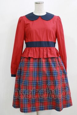 画像1: ネバアランド / バーム・クーヘンワンピース  赤 H-26-03-06-015-LO-OP-KB-ZH