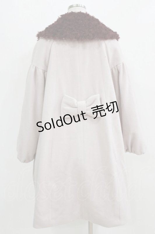 画像3: Leur Getter / カーリーファー衿付コート  ピンク H-26-03-06-019-LU-CO-KB-ZTC045 (3)