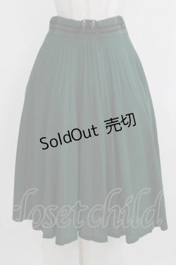 画像1: Jane Marple Dans Le Salon / Emiliana pile double accordion skirt M グリーン H-26-03-06-020-JM-SK-AK-ZH