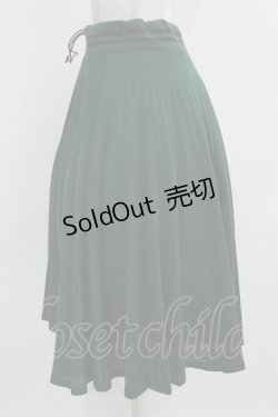 画像2: Jane Marple Dans Le Salon / Emiliana pile double accordion skirt M グリーン H-26-03-06-020-JM-SK-AK-ZH