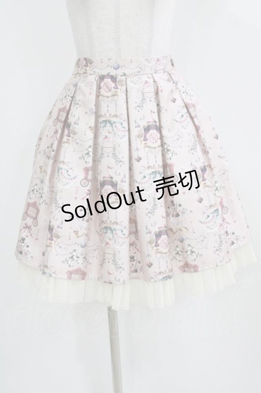 画像1: abilletage / CIRCUSタックスカート  アンティークピンク H-26-03-06-021-GO-SK-KB-ZH (1)