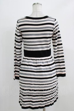 画像3: MILK / シェルブールニットワンピース  黒×ベージュ H-26-03-06-022-ML-OP-AK-ZH