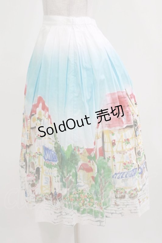 画像2: Jane Marple / Golden goose townロングスカート  ブルースカイ H-26-03-07-028-JM-SK-KB-ZH (2)