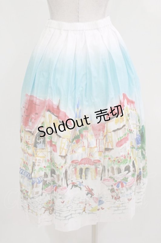 画像3: Jane Marple / Golden goose townロングスカート  ブルースカイ H-26-03-07-028-JM-SK-KB-ZH (3)