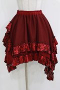 Qutie Frash / ドラゴンサテンスカート  レッド H-26-03-07-030-QU-SK-KB-ZH