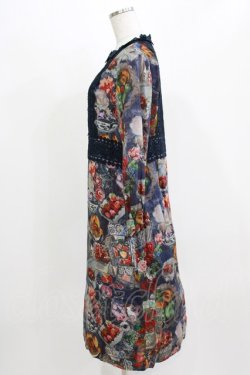 画像2: Jane Marple Dans Le Salon / Art in bloomのレースヨークdayドレス  ネイビー H-26-03-07-003-JM-OP-KB-ZH