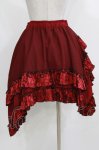 画像3: Qutie Frash / ドラゴンサテンスカート  レッド H-26-03-07-030-QU-SK-KB-ZH (3)