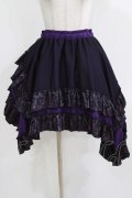 Qutie Frash / ドラゴンサテンスカート  パープル H-26-03-07-031-QU-SK-KB-ZH