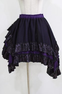 画像1: Qutie Frash / ドラゴンサテンスカート  パープル H-26-03-07-031-QU-SK-KB-ZH