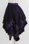 画像2: Qutie Frash / ドラゴンサテンスカート  パープル H-26-03-07-031-QU-SK-KB-ZH (2)