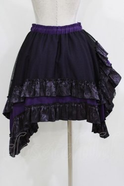 画像3: Qutie Frash / ドラゴンサテンスカート  パープル H-26-03-07-031-QU-SK-KB-ZH