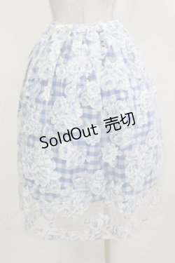 画像3: Jane Marple Dans Le Salon / ローズクラウンオパールスカート  ブルー H-26-03-07-035-JM-SK-KB-ZH