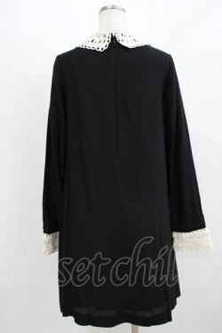 画像3: Jane Marple / テープカラーのワンピース  黒 H-26-03-07-039-JM-OP-KB-ZH