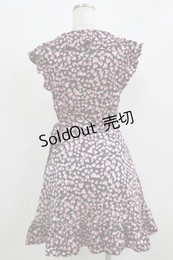 画像3: MILK / エンジェルハートカシュクールドレス  ブラック×ピンク H-26-03-07-041-ML-OP-KB-ZH