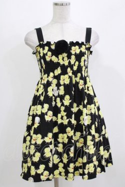 画像1: MILK / chickchatシャーリングワンピース  ブラックベース H-26-03-07-042-ML-OP-KB-ZH