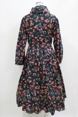 画像3: Jane Marple Dans Le Salon / Flowers of Jouy layered dress  ネイビー H-26-03-07-004-JM-OP-KB-ZH