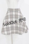 MILK / チェックフレアスカート  ブラウン H-26-03-07-044-ML-SK-KB-ZH