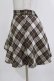 画像2: MILK / チェックフレアスカート  ブラウン H-26-03-07-044-ML-SK-KB-ZH (2)