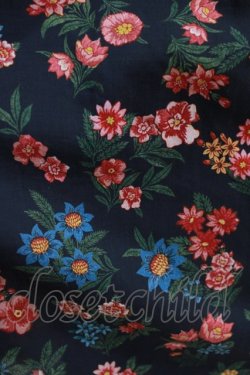 画像4: Jane Marple Dans Le Salon / Flowers of Jouy layered dress  ネイビー H-26-03-07-004-JM-OP-KB-ZH