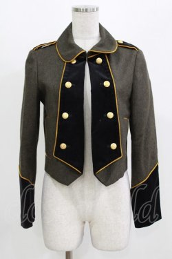 画像1: MILK / Ladyナポレオンジャケット  カーキ H-26-03-07-048-ML-JA-KB-ZH