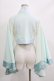 画像3: Qutie Frash / 着物ボレロ  ホワイト×サックス H-26-03-07-049-QU-TO-KB-ZH (3)