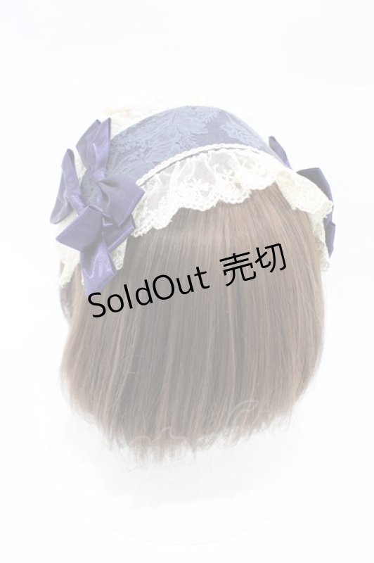 画像2: BABY,THE STARS SHINE BRIGHT / Giustinaヘッドドレス  ネイビー H-26-03-07-1004-BA-AC-NS-ZH (2)