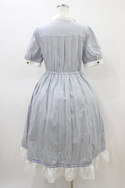 画像2: axes femme POETIQUE / ナポレオンデザインワンピース M サックス H-26-03-07-1024-AX-OP-NS-ZH