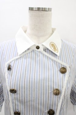 画像3: axes femme POETIQUE / ナポレオンデザインワンピース M サックス H-26-03-07-1024-AX-OP-NS-ZH