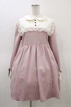 画像1: DearMyLove / メイドライク丸襟ドールワンピース L ピンク H-26-03-07-1026-EL-OP-NS-ZH