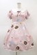 画像1: Ank Rouge / SweetDonutsリボンブローチワンピース M ピンク H-26-03-07-1028-CA-OP-NS-ZH (1)