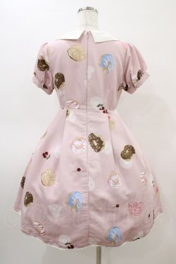 画像2: Ank Rouge / SweetDonutsリボンブローチワンピース M ピンク H-26-03-07-1028-CA-OP-NS-ZH