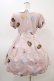 画像2: Ank Rouge / SweetDonutsリボンブローチワンピース M ピンク H-26-03-07-1028-CA-OP-NS-ZH (2)