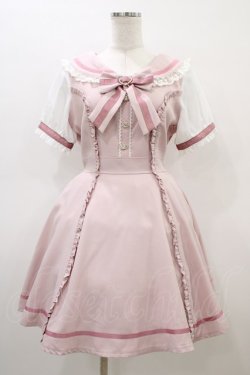 画像1: LIZ LISA / ダンガリーセーラーワンピース Free ピンク H-26-03-07-1029-LO-OP-NS-ZH