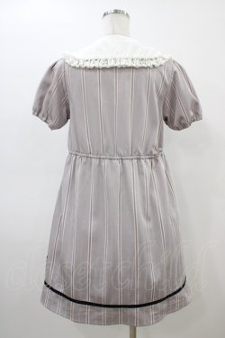 画像2: DearMyLove / ストライプドーリーワンピース M グレー H-26-03-07-1032-EL-OP-NS-ZH