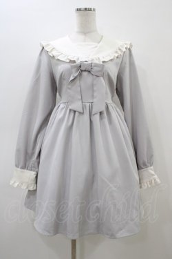 画像1: DearMyLove / 闇天使セーラー襟ワンピース M グレー H-26-03-07-1033-EL-OP-NS-ZH